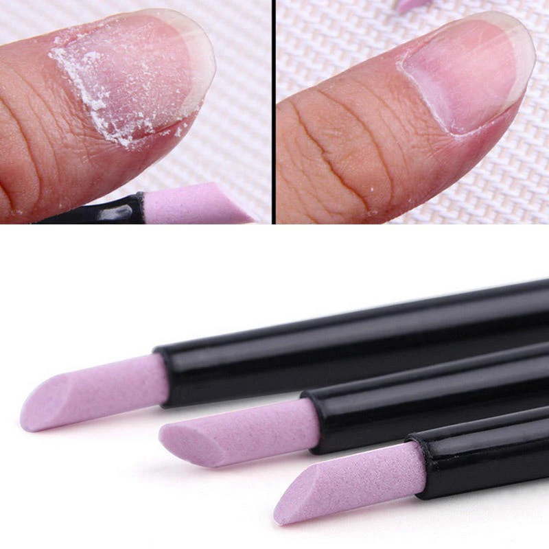 1pcs Quartz Grinding Nail Art Pen Dead Skin Cuticle Remover Pumice Stone Nails File Polishing Stick Manicure Tools Beauty Care