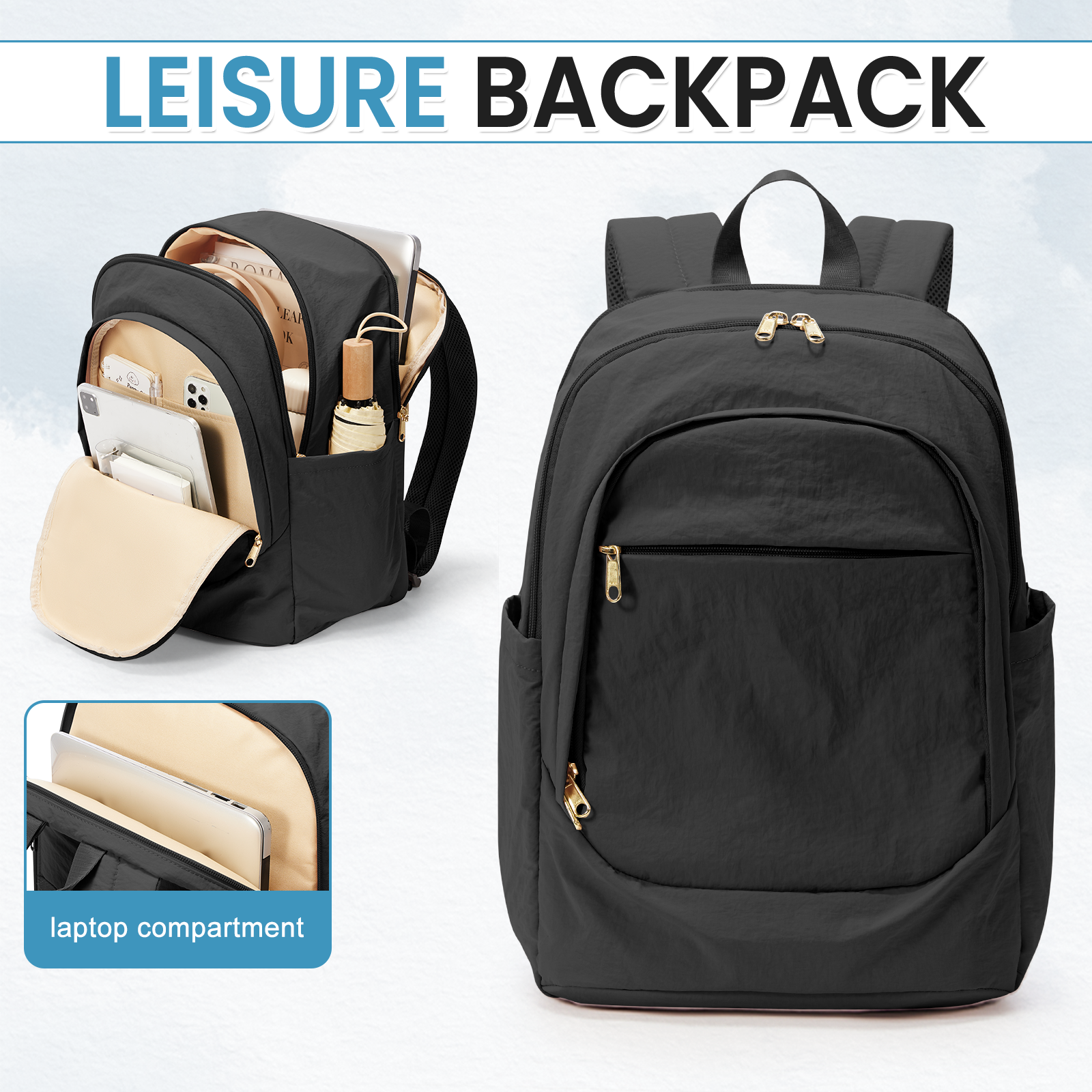 Backpack 30x30x20, Women's Backpack, Lightweight Anti-Theft Casual College School Backpack for Girls, Travel Backpack for Women