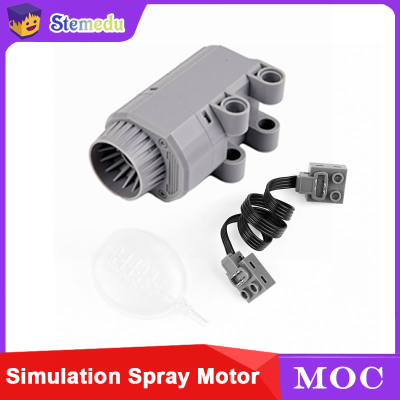 New MOC Smoke Exhaust Motor Simulated Spray Effect Building Blocks Car PF Model Parts Power Functions Technical Motor