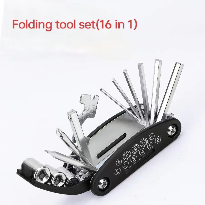 16 in 1 Multi Functional Portable Screw Tool Set for Motorcycle Accessories Bike Furniture Maintenance Tools Hexagon Wrench Set