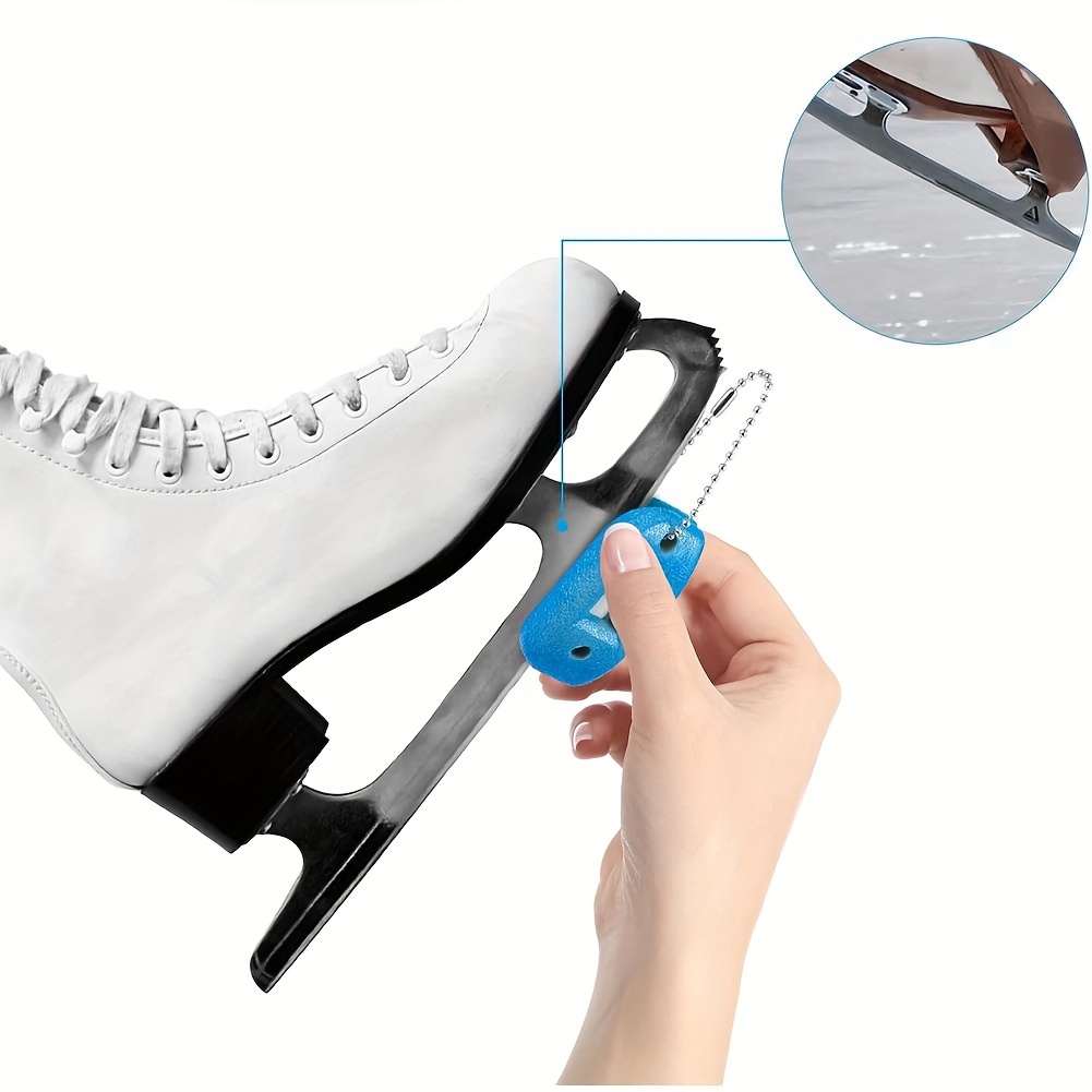 Sandstone Ice Skate Double-sided Sharpener, Portable Ice Hockey Shoe Blades Sharpening Tool Accessories，Sharpening Tool