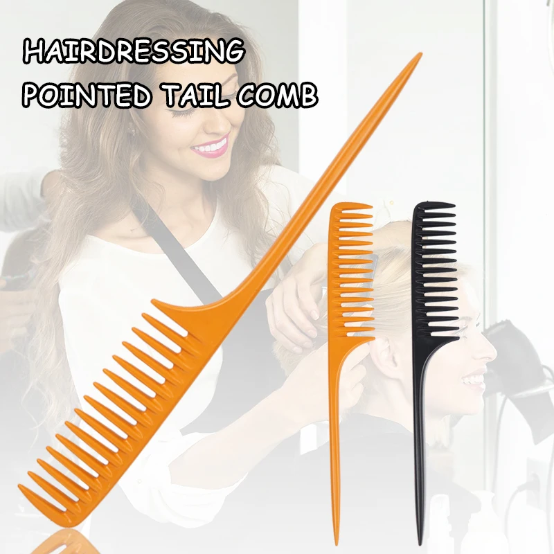 Mouse Tail Comb with Thin Handle, Wide Toothed Comb, Suitable for All Hair Types, Salon and Home Use for Hair Accessories