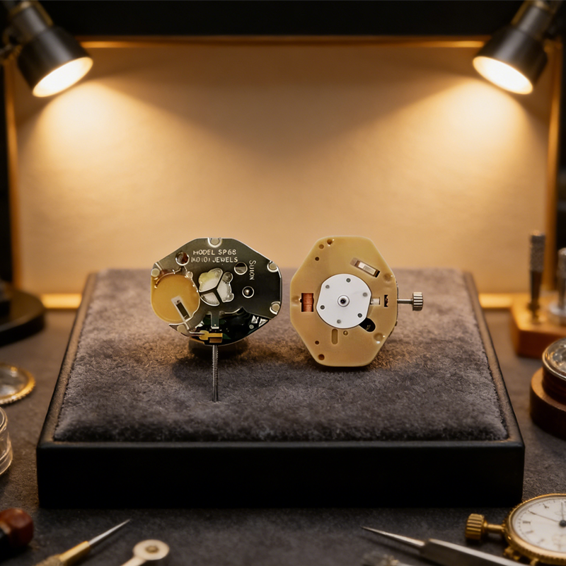 Sweep Second Hand Quartz Movement SP68 Silent Continuous Motion 3 Hands No Date Set of 1, 3, or 5 Pieces for Watchmaking Project