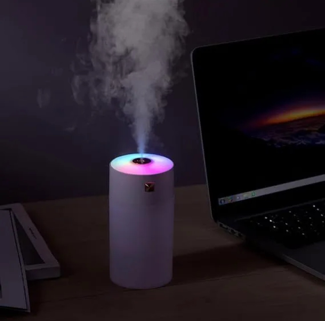 Mini USB Humidifier with RGB Light | Portable Cool Mist Air Humidifier | Super Quiet for Bedroom, Car, Office & Plants