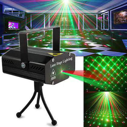 Disco Light Led Stage Lamp Laser Light 40 Patterns Red Green Color Lighting Christmas Laser Projector Party Lights