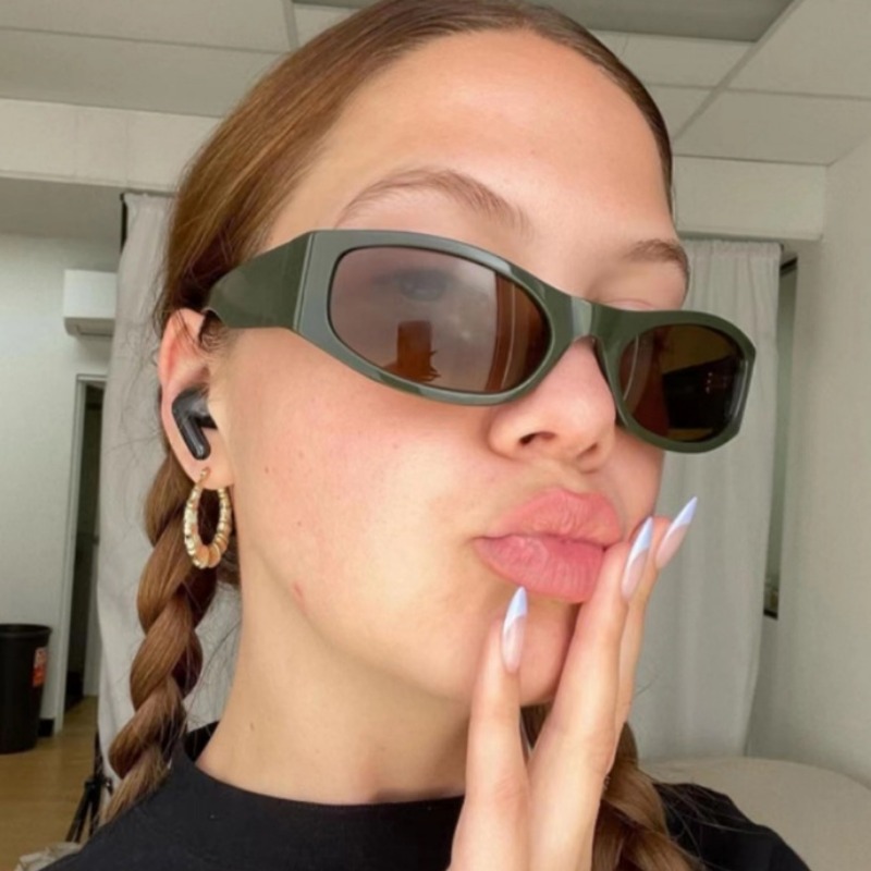 Y2K Sunglasses Men Outdoor Bicycle Cycling Sports Glasses Women Vintage Shades Fashion Punk Eyewear