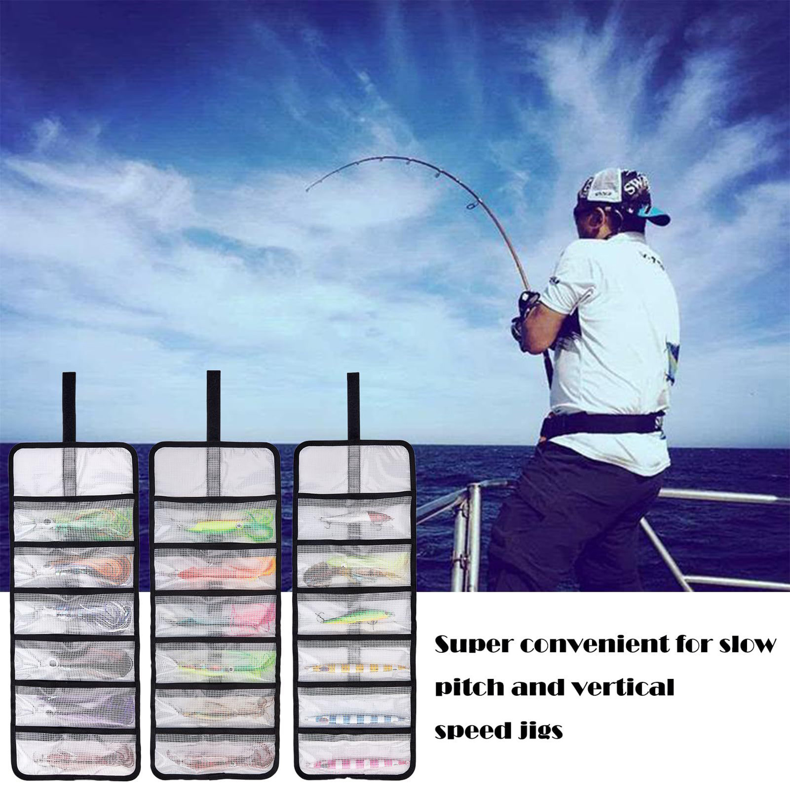 Transparent Foldable Fishing Bag Easy Packing and Transport Large Capacity Tackle Bags for Birthday Gifts New Year's Gifts