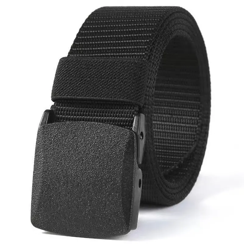 Automatic Buckle Nylon Belt Outdoor Hunting Multifunctional Canvas Belt High Quality Men Belt
