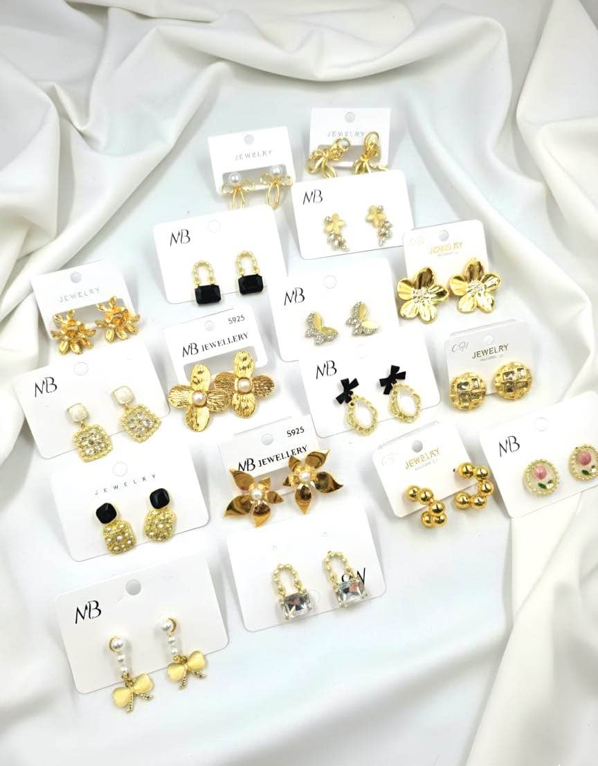Stainless korean Earings 5 pairs (any)