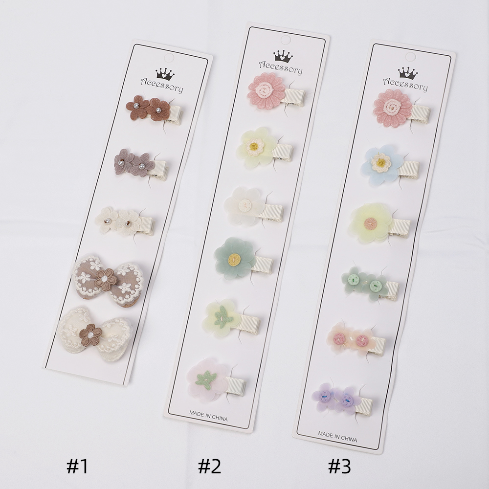 Cute Daisy Floral Flowers Hair Clips Alligator Clips for Newborn Baby Girl Chiffon Hairpins Children's Accessories Baby Items