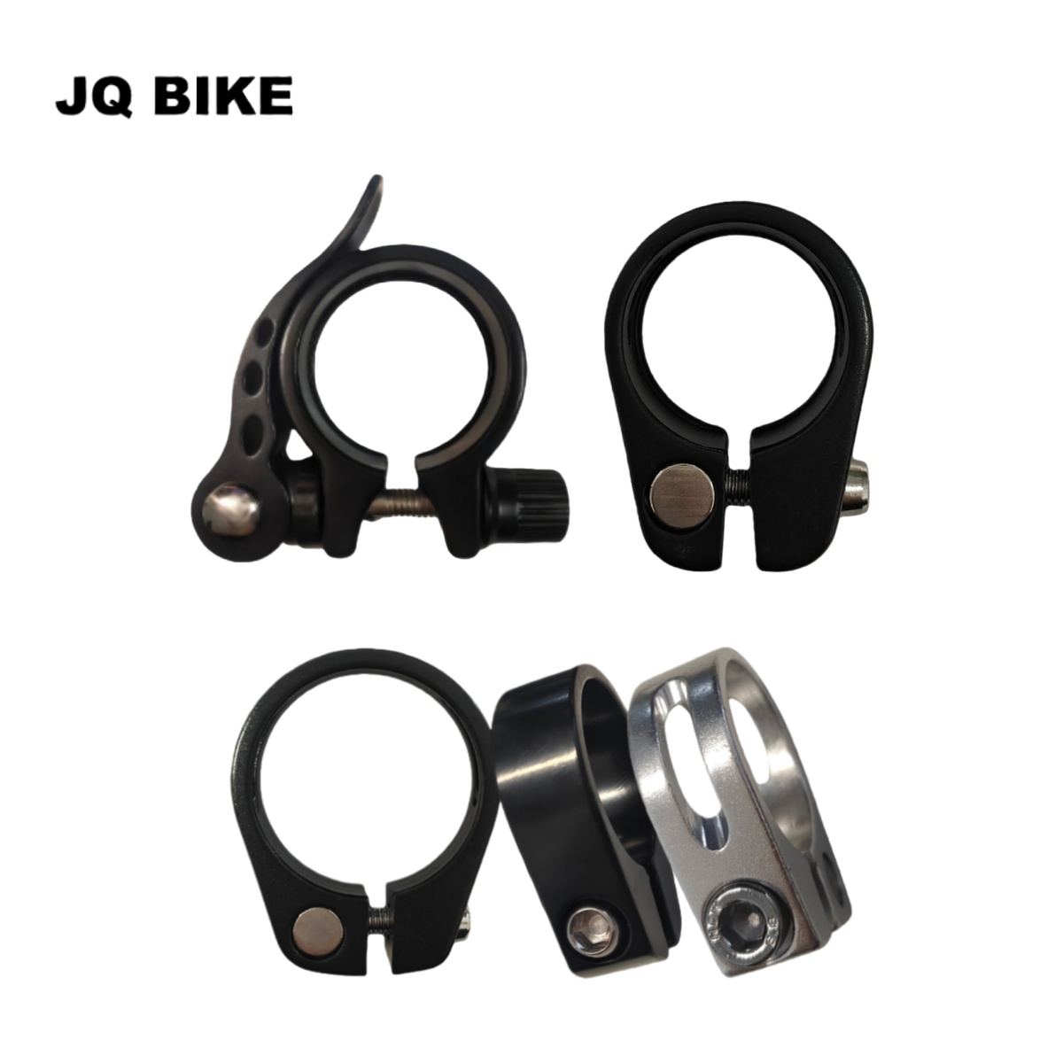 Bike Seat Clamp,Bicycle Seat Post Collar ID of 25.4/28.6/31.8/34.9mm,Quick Release Bicycle Seat Post Clamp