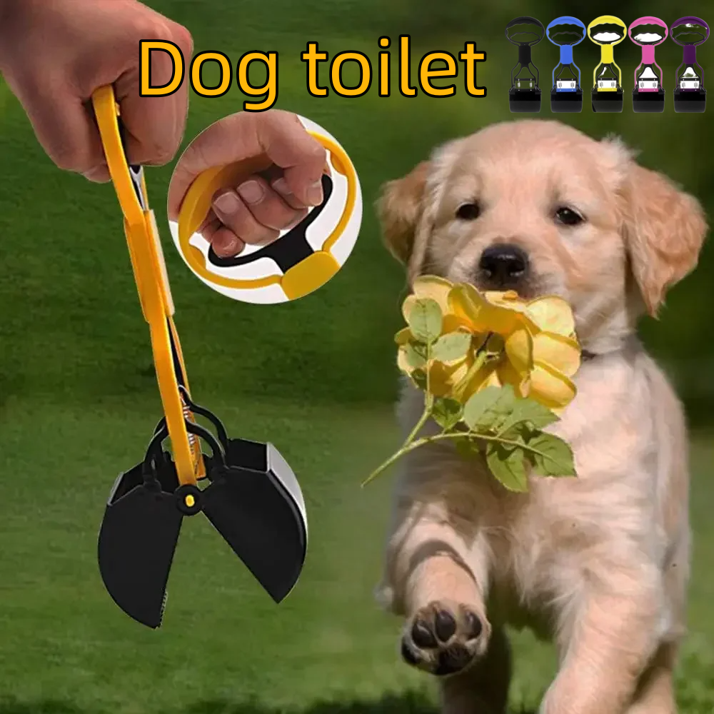 Durable Dog Poop Grabber Easy Cleaning Outdoor Pet Pooper Scooper Walking Gear New