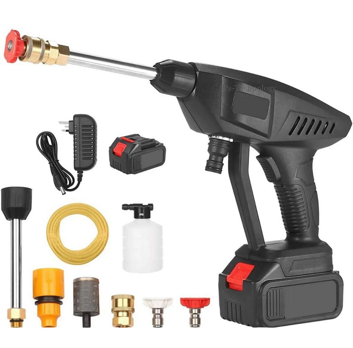Wireless Rechargeable High Pressure Car Washer Gun | Portable Waterproof Pressure Cleaner Set