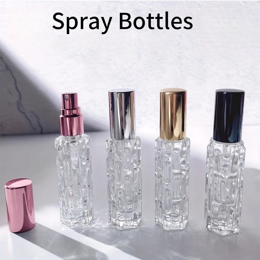 10ml luxury leather wrapped glass perfume spray bottle, portable mini refillable perfume atomizer, BPA-free cosmetic container