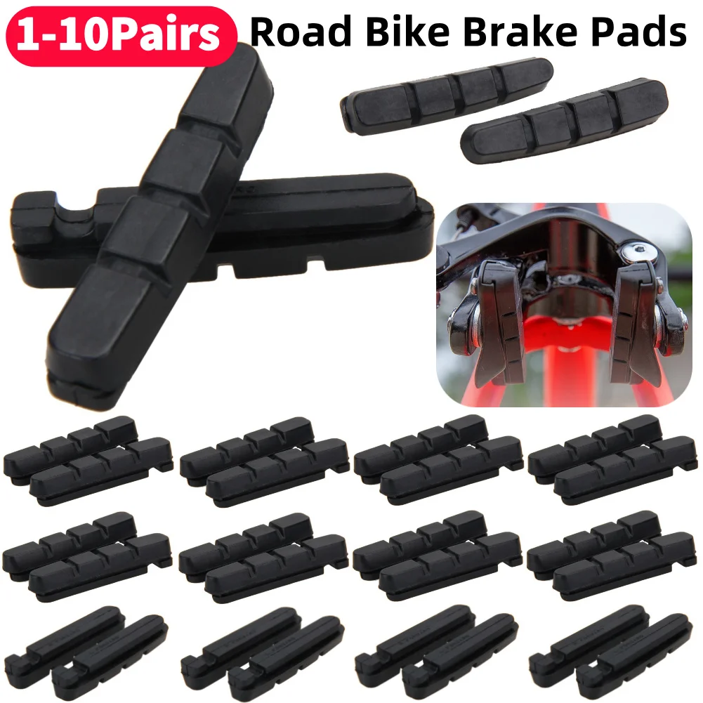 DURA ACE ULTEGRA 105 Road Bike Brake Pads - Rubber V Brake Blocks for Shimano BR Series