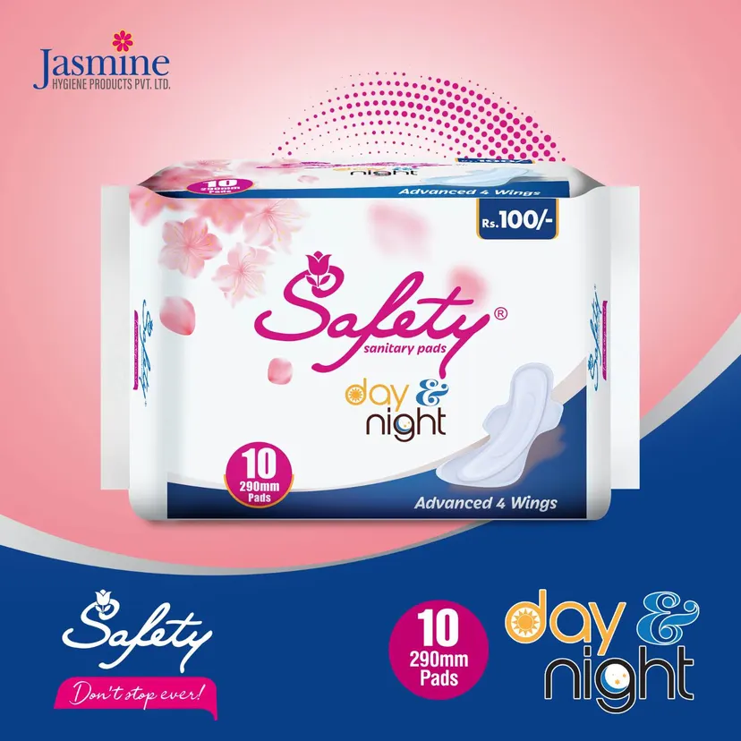 3 packs of Safety Day & Night Ultra 10 XL Pads 290 mm