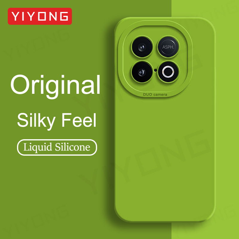 For IQOO Z10 Turbo Case YIYONG Silky Feel Liquid Silicone Soft Cover For IQOO Neo 10 Neo10 Z10 Turbo Pro Z10x Phone Cases