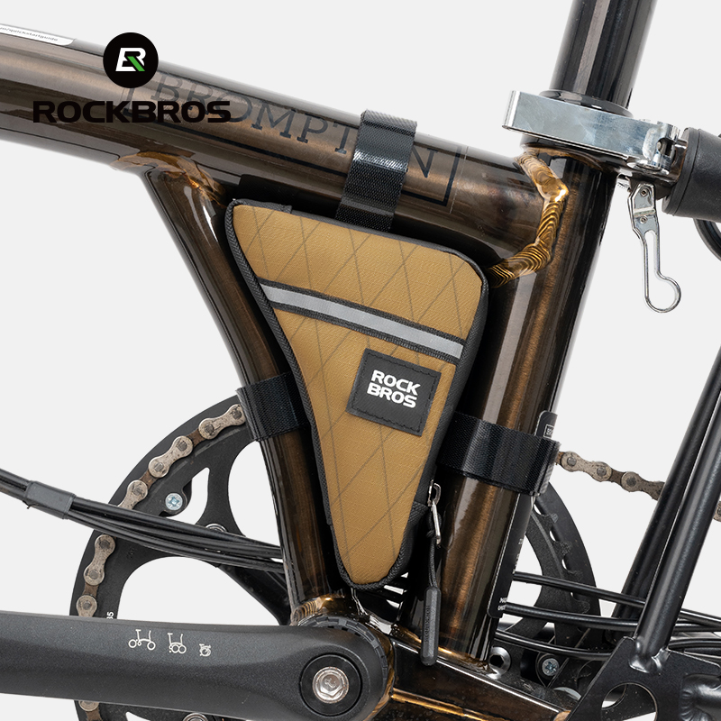 ROCKBROS Bike Bag 0.8L Portable Ultralight Bicycle Top Tube Bag MTB Road Bike Front Tube Frame Bag