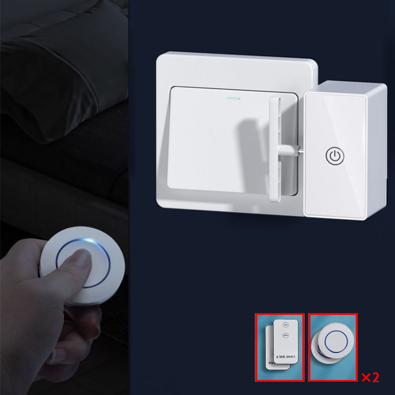 Wireless Remote Finger Switch Without Wiring Smart Remote Control for Lazy People To Turn Off Lights Smart Remote Control