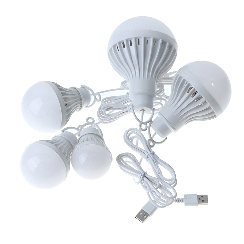 LED Lantern Portable Camping Lamp Mini Bulb USB Power 3W 5W 7W 9W 12W