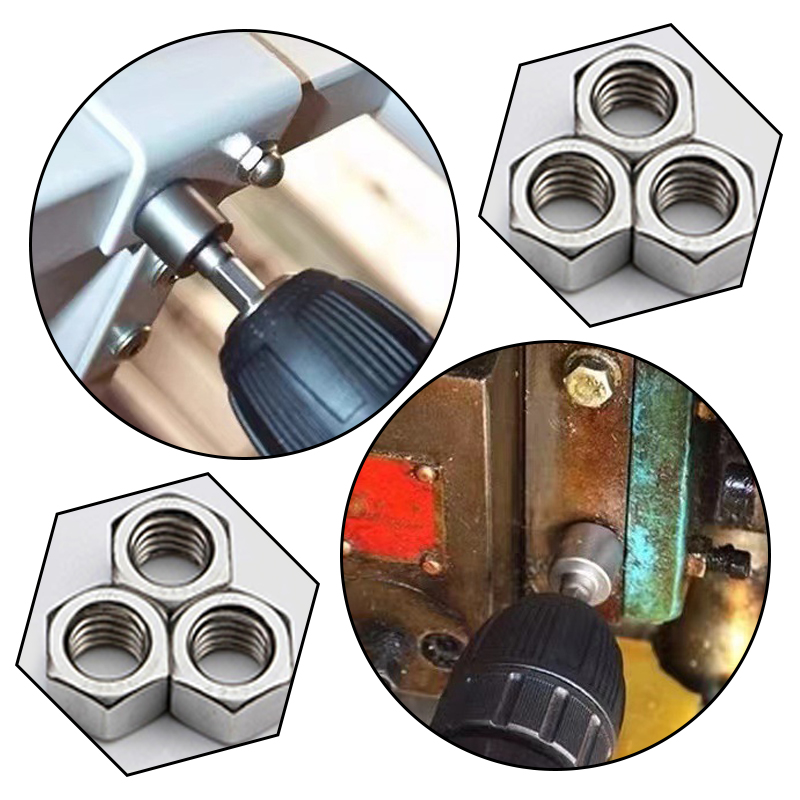 9/14Pcs Inner Wrench Hexagonal Handle Socket Extension Rod Pneumatic Screwdriver Insert Tools Set