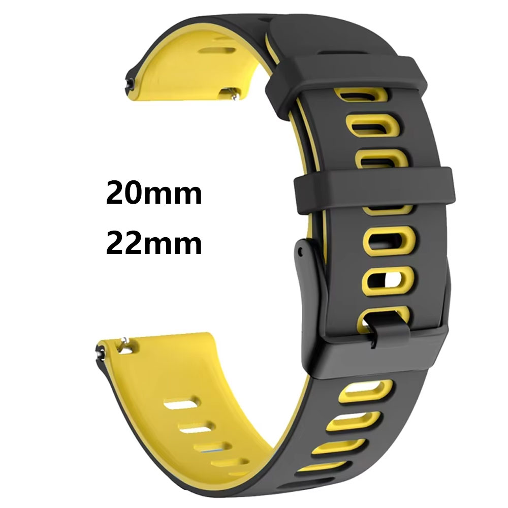 20mm 22mm Silicone Strap For Watch GT3 GT4 42 46mm Sport Wristband GT 2 GT2 Pro 2e Replacement Bracelet Belt Accessories