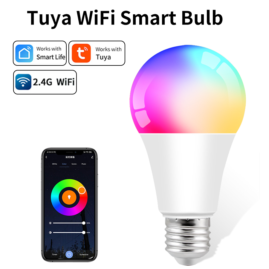 Smart WiFi Bulb Alexa LED Lamp 220V 110V 20W 15W 10W E27 RGB Smart Light Bulbs Smart Life App Remote Google Home Voice Control lightify