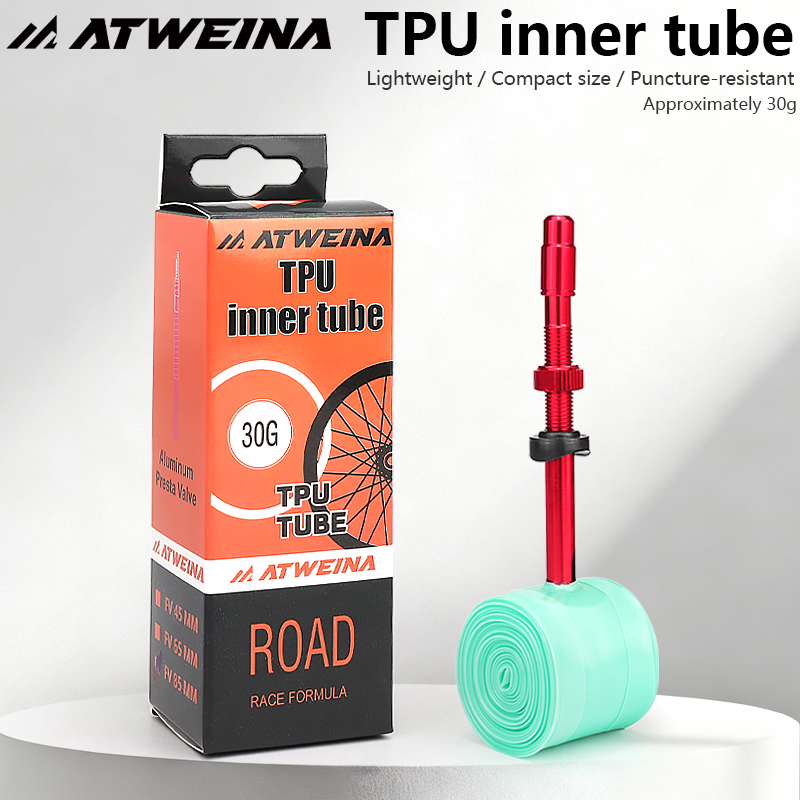Puncture-Resistant TPU Inner Tube 30g Ultra-Light Anti-Aging with Metal Valve for 18-32C Road & Gravel Bicycle Tire