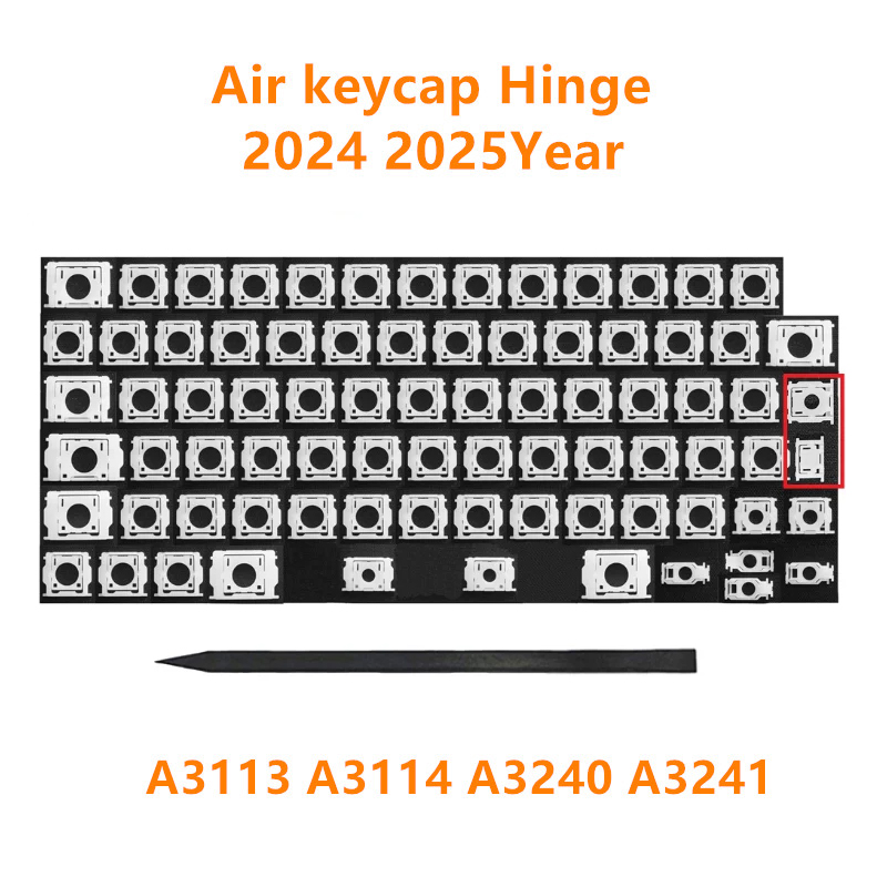 New Keyboard White Scissor Clips Hinge Set Replacement For Macbook Air 13“ 15” A3113 A3114 A3240 A3241 2024 2025 Year