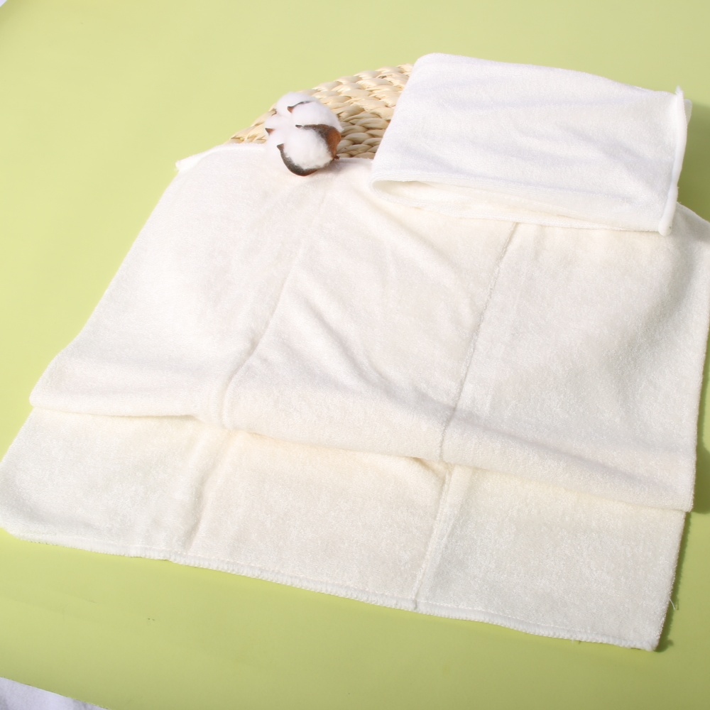 Pororo 2pcs Natural Bamboo Fiber Diaper Tri-fold Re-washable 36X36CM 4-layer Bamboo Fiber Diaper Liner Fits Baby Diaper Liner