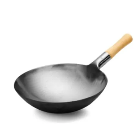 Cast Iron Wok Pan - 34cm