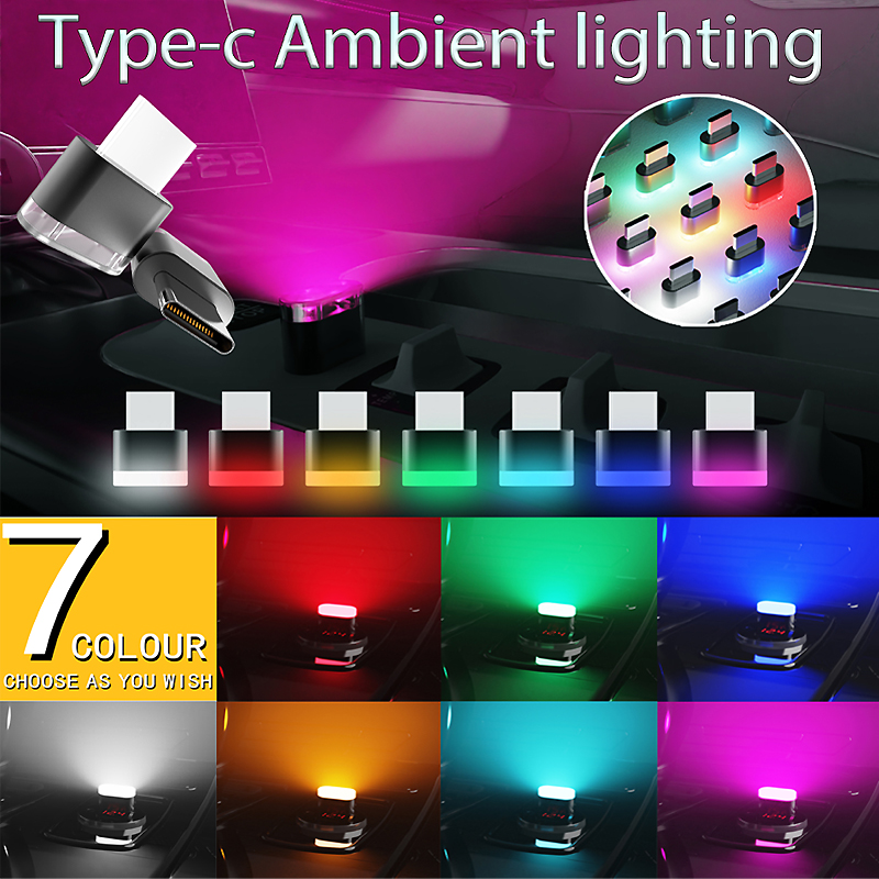 New model mini Type-c LED Ambient Light Portable Plug-and-Play Decorative Ambient Lights for Indoor Environment Lighting