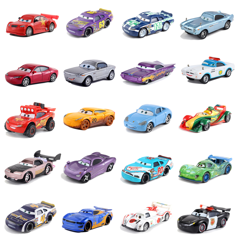 Cars Disney Pixar Cars Lightning McQueen Jackson Storm Cruz Diecast Toy Car 1:55 Loose Brand New In Stock Car2 & Car3 Child Toy nike ja 3