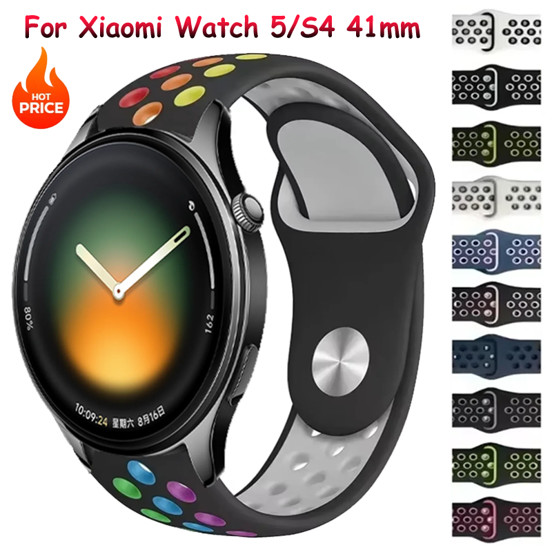 18mm 20mm 22mm Soft Silicone Strap For Watch 5/S4 41mm Comfortable Wristband Watch S-X2 Mini/ Watch 5-S Correa