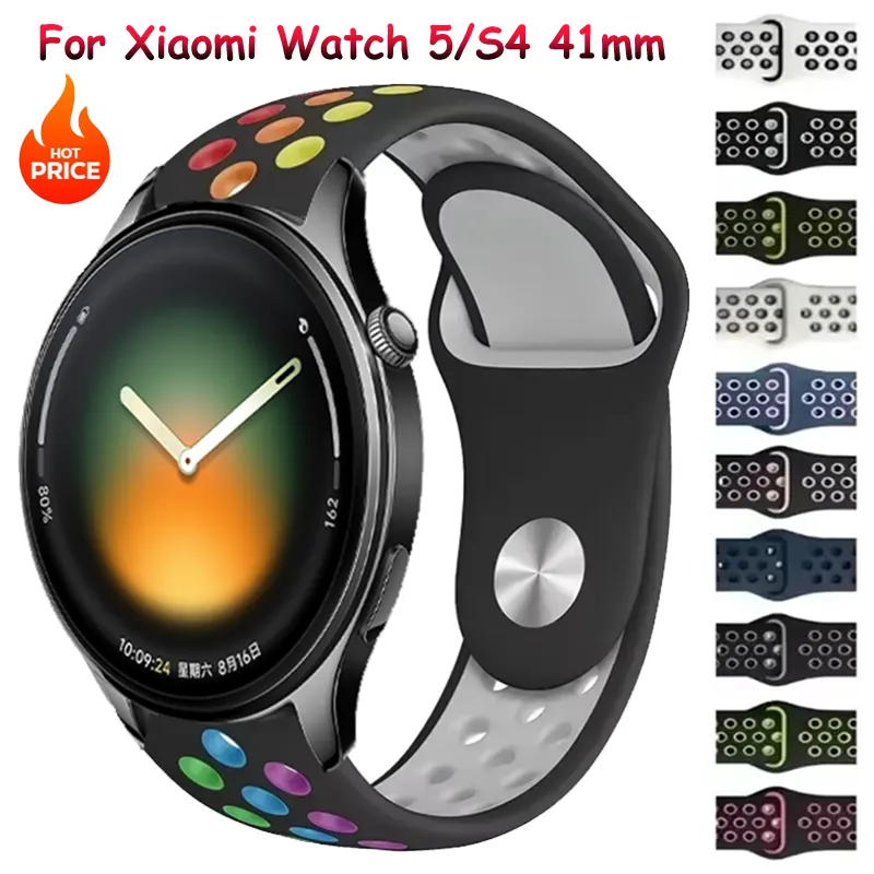 18mm 20mm 22mm Soft Silicone Strap For Watch 5/S4 41mm Comfortable Wristband Watch S-X2 Mini/ Watch 5-S Correa
