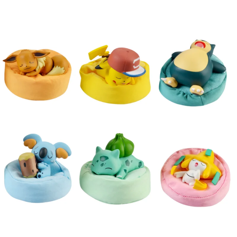 Pokemon Anime Pikachu Eevee Poket Pokemon Starry Dream Series Action Figures Bulbasaur Snorlax Monster Model Ornaments Toy