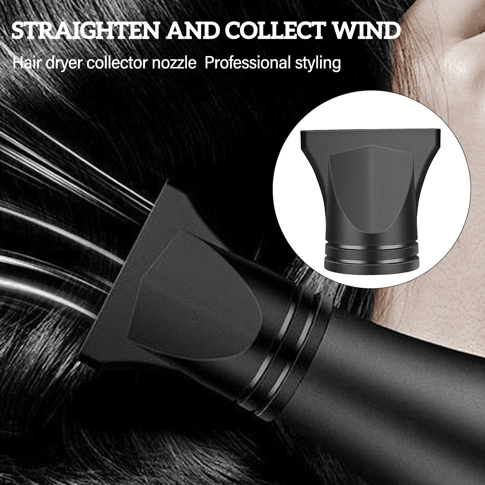 Hair Nozzle Dryer Air Blow Collecting Wind Nozzle Comb Universal Hair Diffuser Dryer Comb Hair Styling Tool For Salon Home