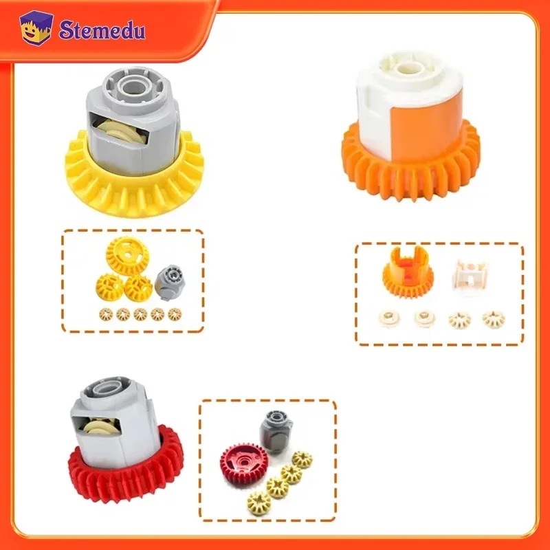 1/2/4PCS Differential Gears Blocks JM0095 JM0096 Assembled MOC 69761/69762 Technical Modification Bricks 65414/65413 DIY Parts
