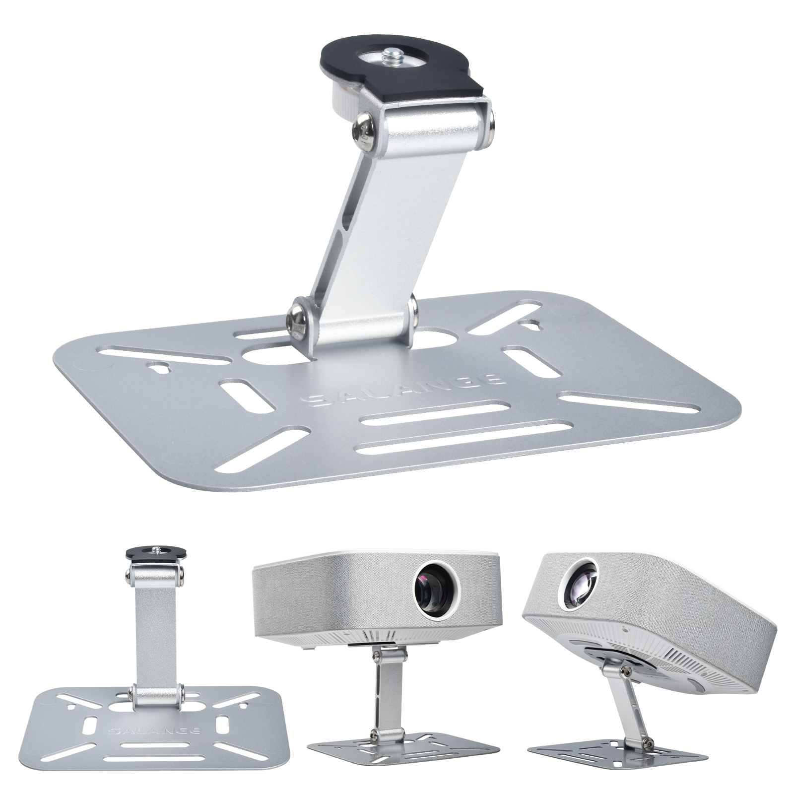 Salange Aluminum Desktop Projector Stand Ceiling Bracket Robust Good Quality Good Bends Holder for HY350 P28A X7 HY320 Projector