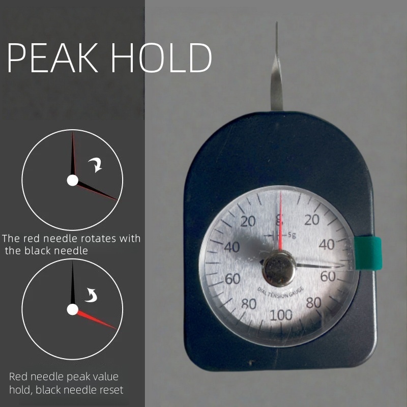 30g,50g,100g 150g 300g 500g Dial Tension Gauge Tensionmeter Double Pointer ATL2G Tensiometro