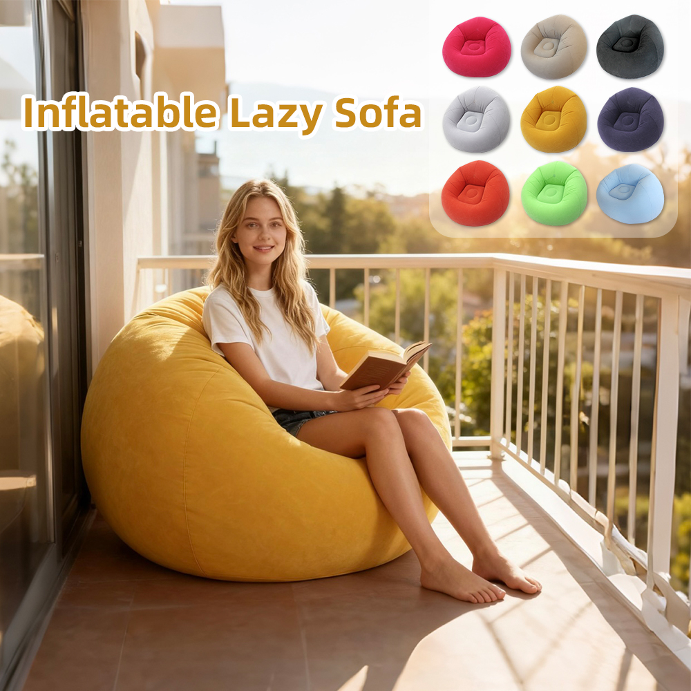 Multi-color Outdoor Inflatable Lazy Sofa Portable Air Lounge Chair Camping Travel Beach