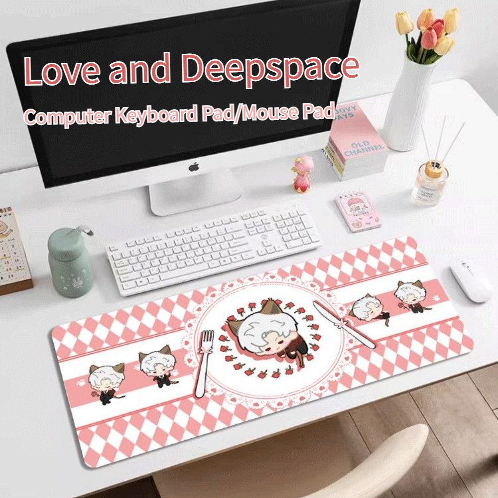 Game Love and Deepspace Sylus Rafayel Zayne Xavier Caleb Anime Cute Cat Computer Keyboard Pad/Mouse Pad Cartoon Office Supplies