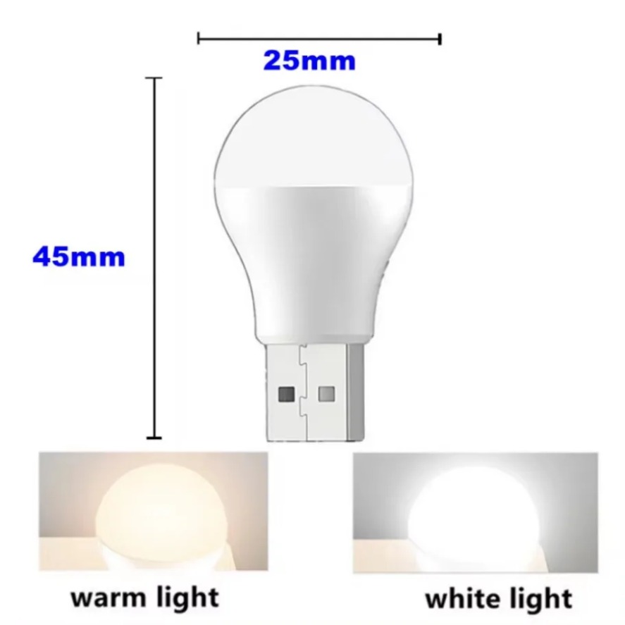 1/20Pcs Mini USB Night Light Warm White Eye Protection Reading Lamp Plug Computer Mobile Power Charging LED Book Light