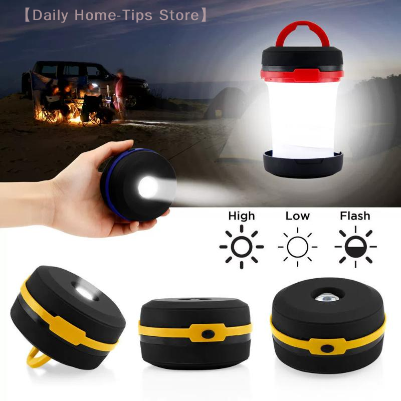 Telescopic Foldable LED Camping Light Portable Tent Light Night Light Emergency Light Lantern Use AA Battery Not Included