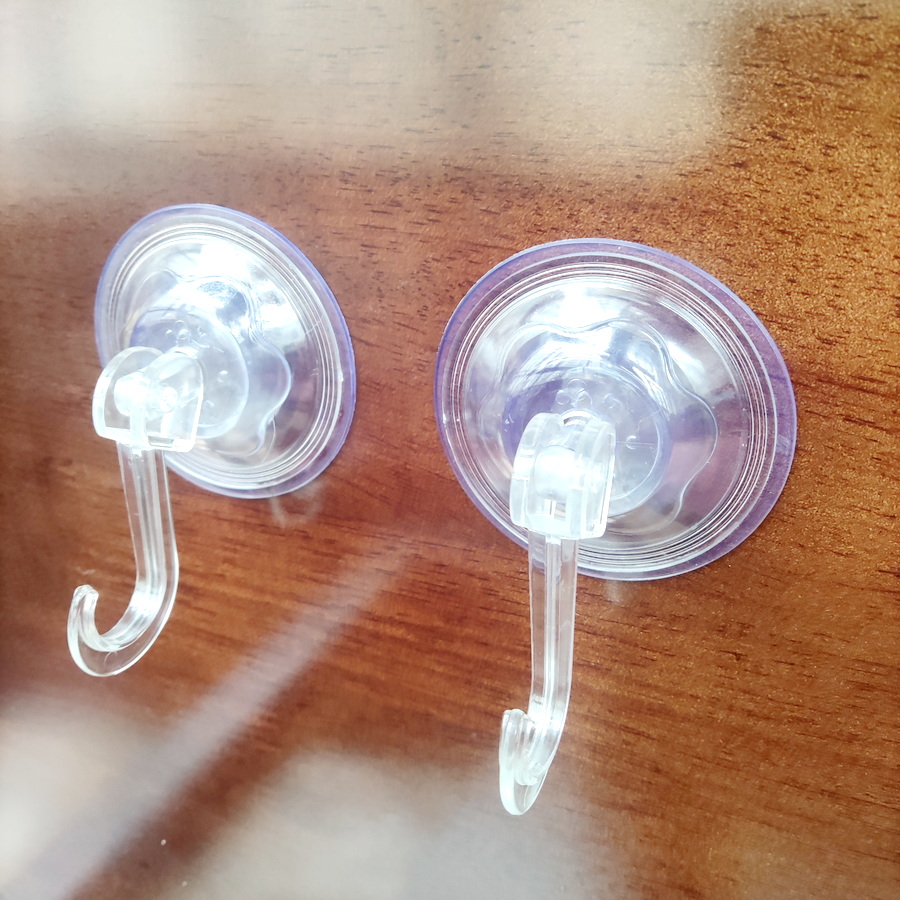 2pcs/ Upgraded Multi-Purpose Nail Free Suction Hook, Strong Suction Cup Hook, Kitchen Bathroom Vacuum Bonding Tile Hook