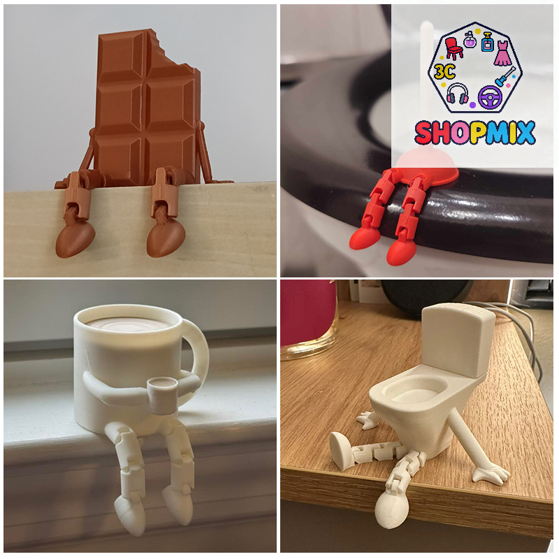 3D Printed Chocolate Sculptures With Movable Joints Realistic Chocolate Figurines Decorative Ornament Home Office Desktop Decor