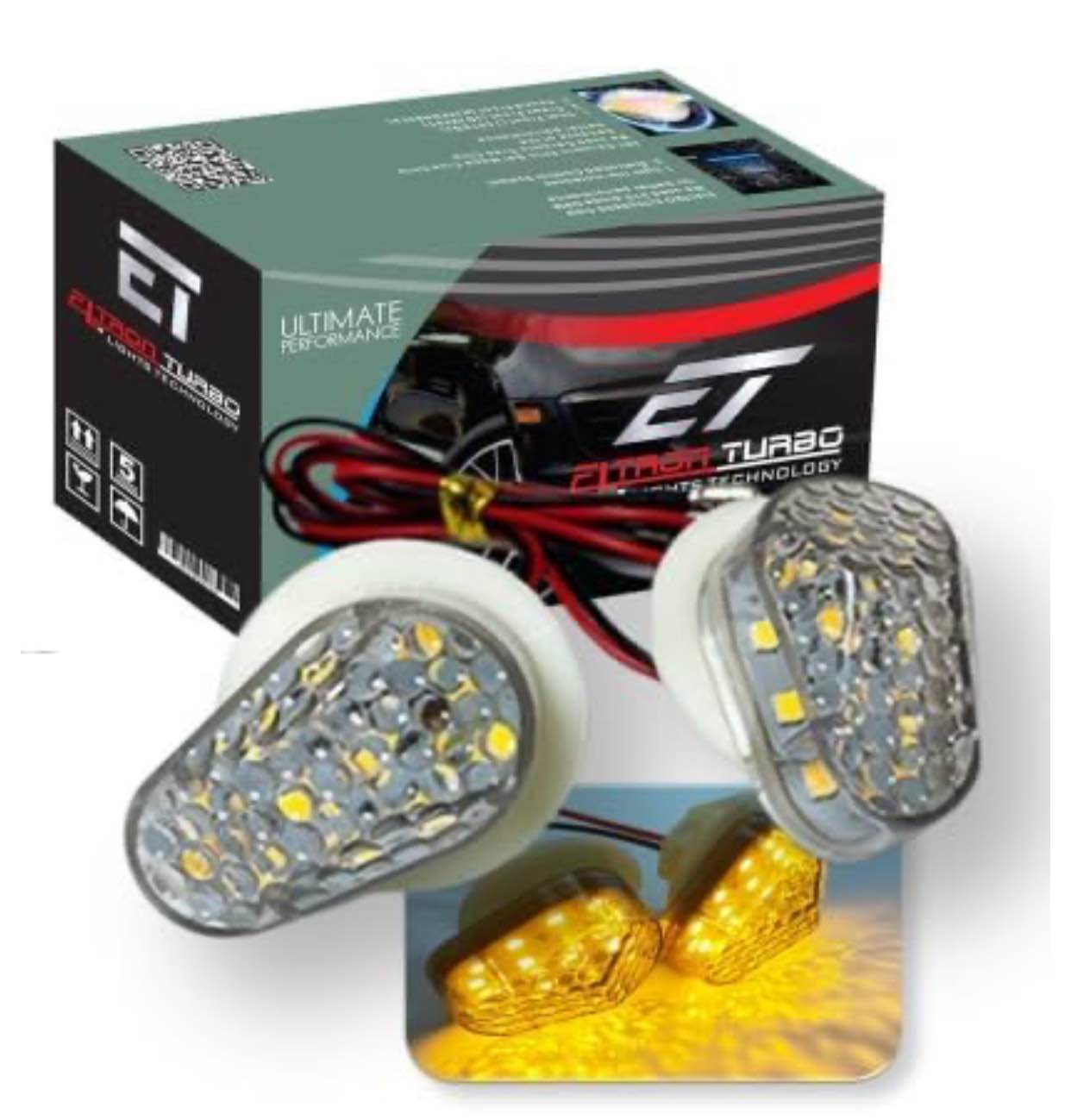 Honey Con Bike Fendor Indicator LED Light For Yamaha, Suzuki, Kawasaki, Honda Cbr, R15 V3, V4, R15 V2, Ninja (Yellow)