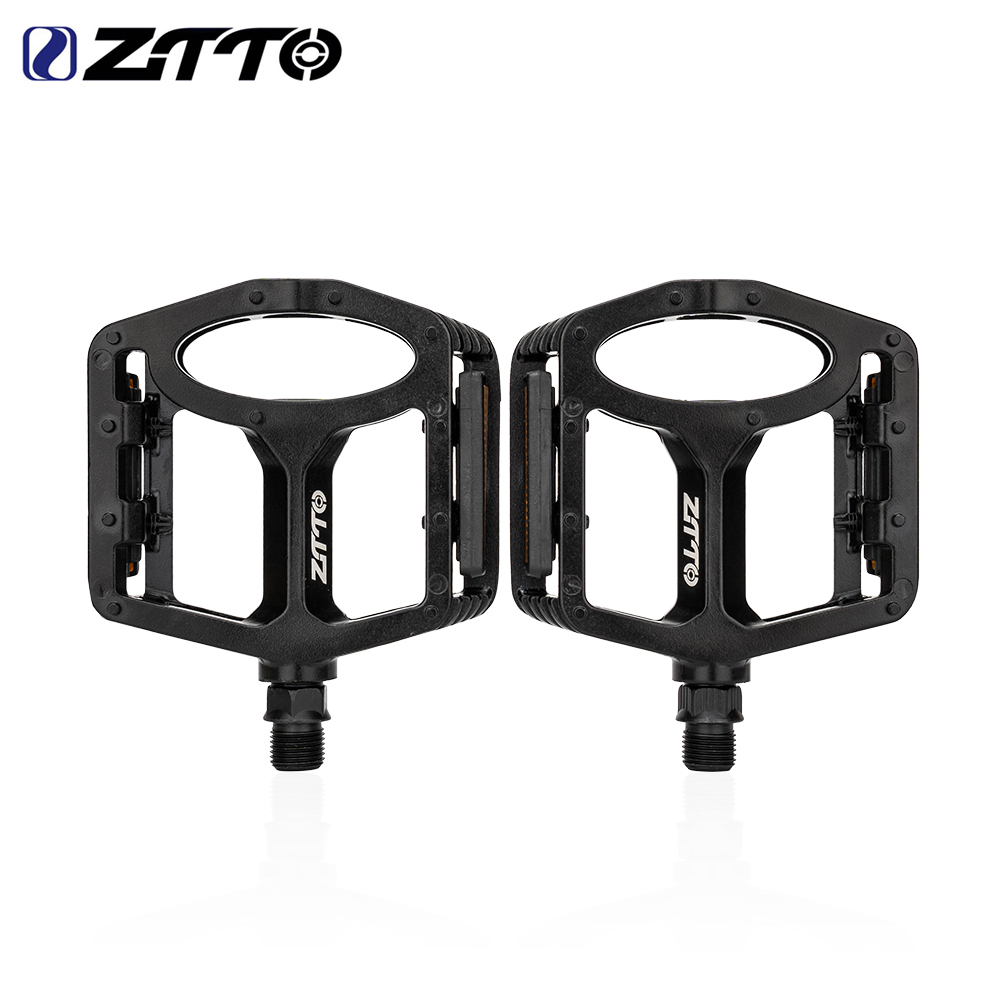ZTTO MTB Ultralight Flat Pedal CNC Aluminum Alloy AM Enduro Bike Smooth Bearings 9/16 Thread For Gravel Mountain Bike JT07