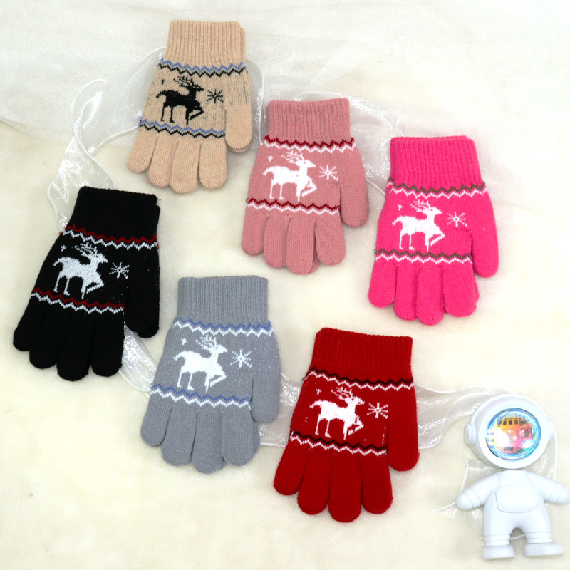 Brand New Child Kids Baby Girls Boys Winter Knitted Gloves Cartoon Warm Mittens Toddlers Outdoor Cartoon Cute Gloves5-12 Years