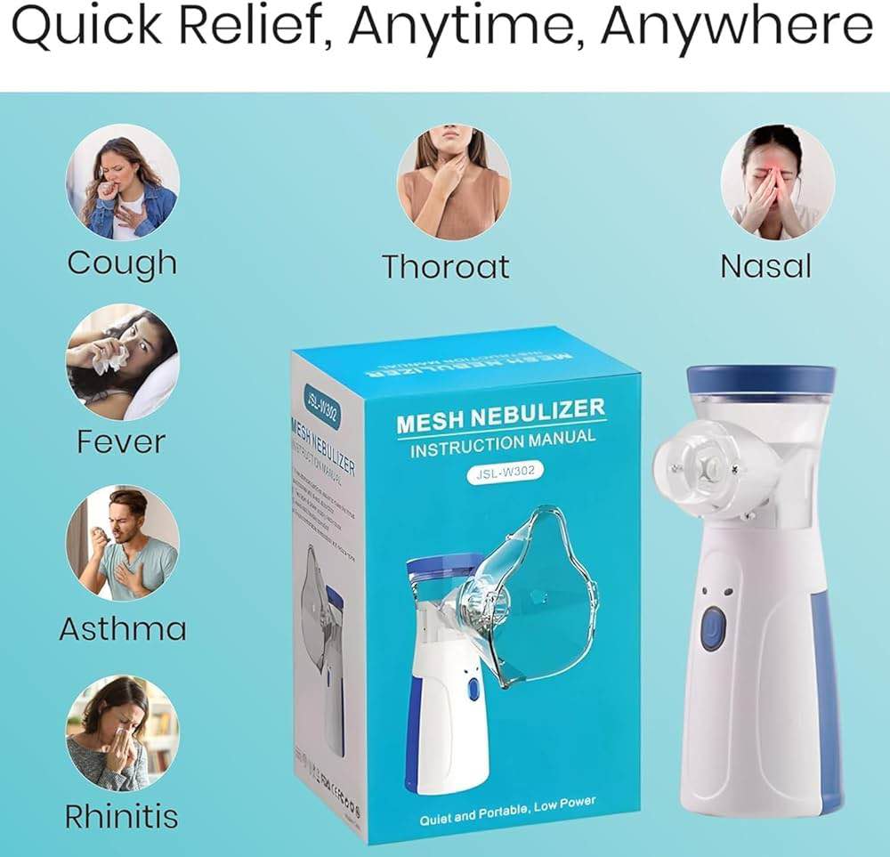 Compact Mesh Nebulizer with Mask for Convenient Inhalation